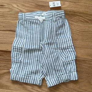 NWT! Gap baby boys pants navy/white ticking stripe size 6-12 mos